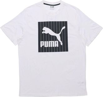 Puma Logo Round Neck Short Sleeve White 579871-02