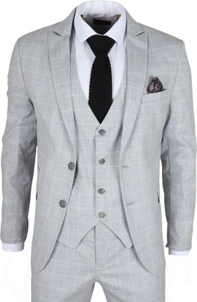 TruClothing IM3 Checked Tailored Fit Suit