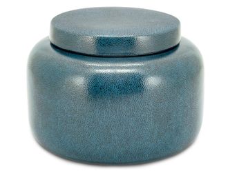 Schubiger M&ouml;bel Gef&auml;ss Porzellan Blau H: 16 cm