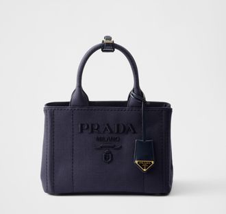 Prada Jardinière small cotton canvas handbag