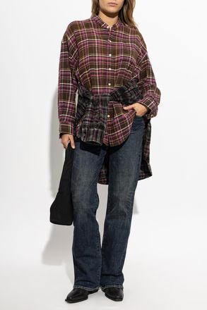 R13 Plaid Pattern Shirt, Womens, Multicolour