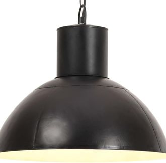 vidaXL L&aacute;mpara Colgante Redonda Negra 25 W 48 Cm E27 Vidaxl