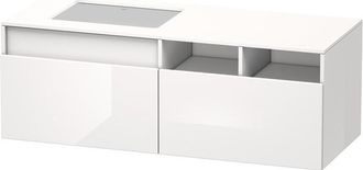 Duravit Duravit Durastyle, Mueble Bajo Pared 6885, 2 Cajones, Lavabo A La Izquierda, Para Empotrar El Lavabo Desde Abajo, 1400mm, Color (frente/cuerpo): Decor