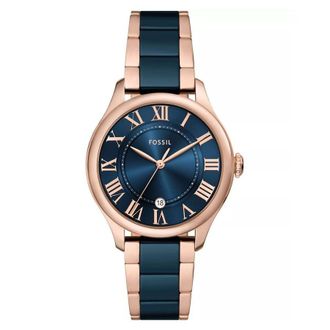 Fossil Gilmore Quartz Navy Dial Ladies Watch CE1134