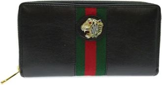 Gucci Pre-owned Wallets, male, Black, Size: ONE SIZE Pre-owned Vintage Long Wallet (bi-fold)
