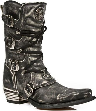 New Rock Mens Dallas Leather Boots- M.7993-S3