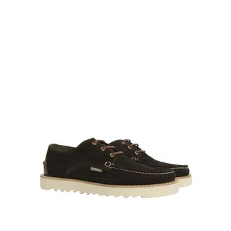 Barbour Su&egrave;de Derby Schoenen met Tartan Details - Heren - Veterschoenen - Bruin - 41 EU - Su&egrave;de - Schoenen
