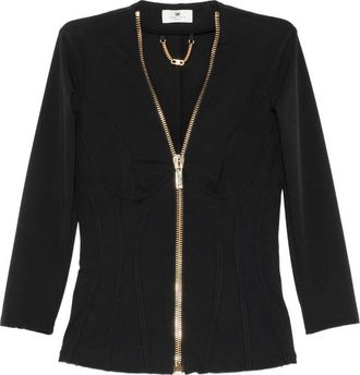 Elisabetta Franchi Zip-up Corset-style Jacket