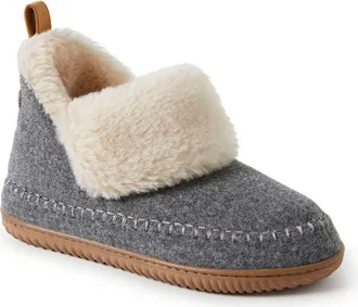 Dearfoams Moritz Bootie Slipper in Grey at Nordstrom, Size 11
