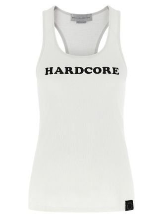 Stella McCartney White Slogan Hardcore Top