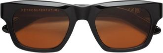 Retro Superfuture Sunglasses, unisex, Black, Size: 52 MM Sintesi Sunglasses