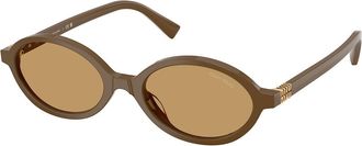 Miu Miu MU04ZS 29Q10Y Womens Sunglasses Brown Size 50
