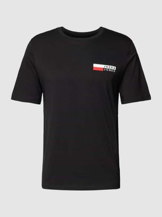 Jack & Jones Jack & Jones T-Shirt mit Label-Print Modell CORP in Black, Größe XXL