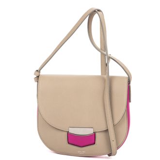 Celine Small Bicolor Trotteur Crossbody Schoudertas