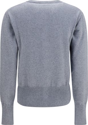 Vivienne Westwood Womens Bea Cardigan Dark Grey Melange Cotton; Kashmir-Capra Hircus Kashmir/capra Sweater