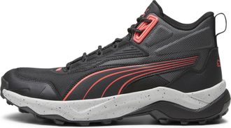 Puma Unisex OBSTRUCT PRO MID Road Running Shoe, Black-Cool Dark Gray-FIRE Orchid, 7.5 UK
