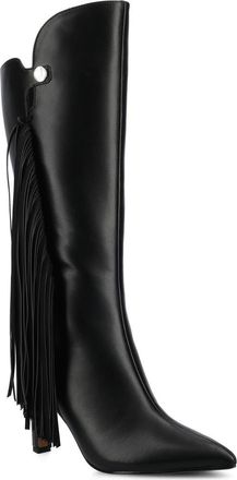 Journee Collection Dolly Tassel Tall Boot in Black at Nordstrom Rack, Size 7.5