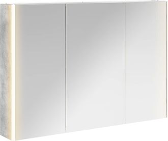 vidaXL Armario Con Espejo De Ba&ntilde;o Gris Concreto 103,5 X 15,5 X 70 Cm Vidaxl