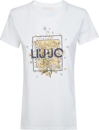 Liu Jo T-Shirt Moda MM - Dames - T-shirts - Wit - XS - Katoen - Tops