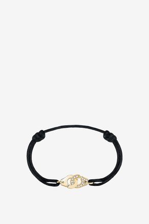 Dinh Van Kordelarmband mit Gelbgold und Diamant Menottes R10