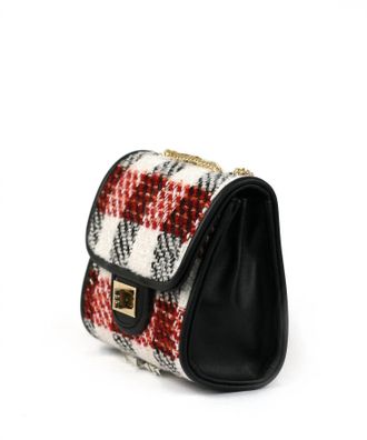 Urban Expression Womens Bronwen Crossbody Bag In Classic Red, Black, And White Plaid