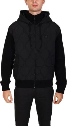 HUGO BOSS Hombre, Sudaderas, Negro, Talla: M
