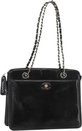 Chanel Pre-owned Vintage Shoulder Bag - Dames - Vintage Schoudertas - Zwart - ONE Size - Vintage