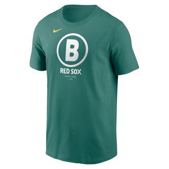 Nike Boston Red Sox City Connect Large Logo Nike Mens MLB T-Shirt in Green | N1993CCBQ-SCA