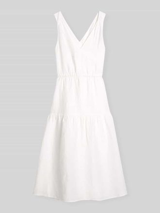 Marc O'Polo Relaxed Fit Freizeitkleid aus reinem Leinen in Weiss, Gr&ouml;&szlig;e 34