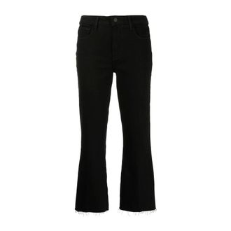 L'agence Cropped Jeans, female, Black, Size: W26 Kendra Cropped Flare Jean