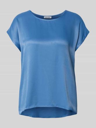 More & More More & More Relaxed Fit T-Shirt aus Viskose-Mix mit Rundhalsausschnitt in Rauchblau, Gr&ouml;&szlig;e 46