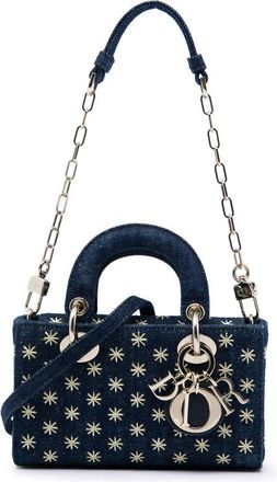 Dior Pre-owned Dior Micro Denim Embroidered Star Lady D Joy Ladies PBKDWRAL1FC168E7