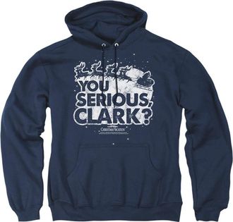 Gildan Christmas Vacation You Serious Clark Adult Pull Over Hoodie / Hooded Sweatshirt