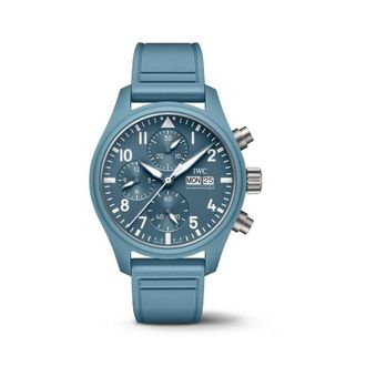 IWC Pilots Chronograph Automatic Blue Dial Mens Watch IW389409