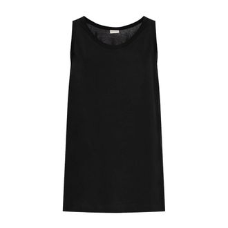 Dries Van Noten Sleeveless Tops, male, Black, Size: S Sleeveless Tops