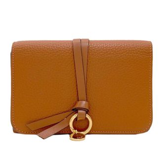 Chlo&eacute; Brown Leather Long Wallet (Bi-Fold) (Pre-Owned)