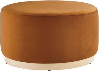 ModWay Tilden Large 29 Round Performance Velvet Upholstered Ottoman