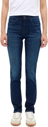 Mustang Slim-fit-Jeans MUSTANG Damen Style Shelby Slim, Damen, Gr. 25, L&auml;nge 32, blau (802 dunkelblau), Denim/Jeans, 90% Baumwolle, 6% Polyester, 4% Elasthan,