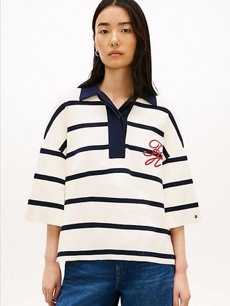 Tommy Hilfiger Jersey tipo polo con botones dorados