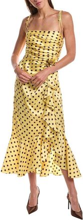 Cinq &agrave; Sept Cinq &Agrave; Sept Camille Polka Dot Mireya Midi Dress