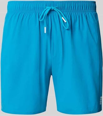 HUGO BOSS Badeshorts mit Mesh-Einsatz in Ocean, Größe XL