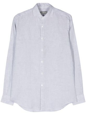 Canali Camicia con colletto ampio - Grigio