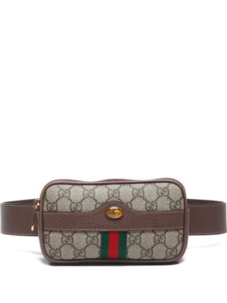 Gucci 2010-2020 Ophidia belt bag - women - PVC/Calf Leather - One Size - Neutrals