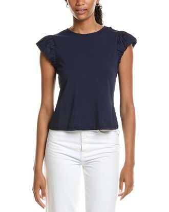 Nanette Lepore Ruffle Sleeve Top