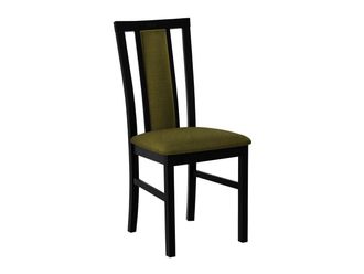 Mirjan24 Silla Victorville 157, Negro, 93x43x40cm, Tapiz, De Madera, Madera, Muebles Ya Montados