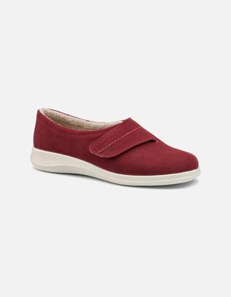 Hotter Womens Wrap Womens Slippers - Red/Red - Size: 3