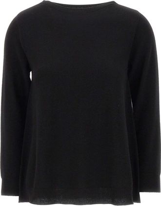 KANGRA Trui met ronde hals - Dames - Ronde hals truien - Zwart - S - Wol - Truien & Vesten