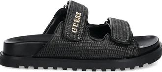 Guess Co Geweven sandalen met bandje - Zwart