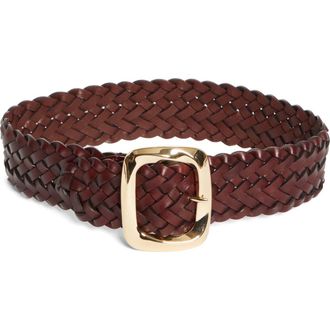 Zimmermann Malley Wide Belt in Burgundy at Nordstrom, Size X-Small