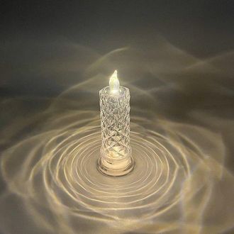 OEM L&aacute;mpara Led Con Efecto De Luz De Vela, Luz Nocturna Creativa, Luz Nocturna Para El Dormitorio, Iluminaci&oacute;n Ambiental, Funciona Con Pilas